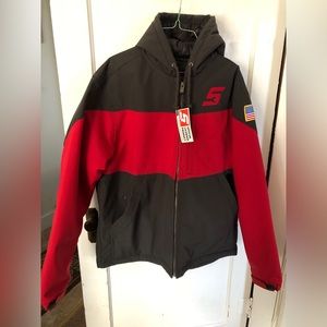 Snap-On hooded winter work coat Mens size Large